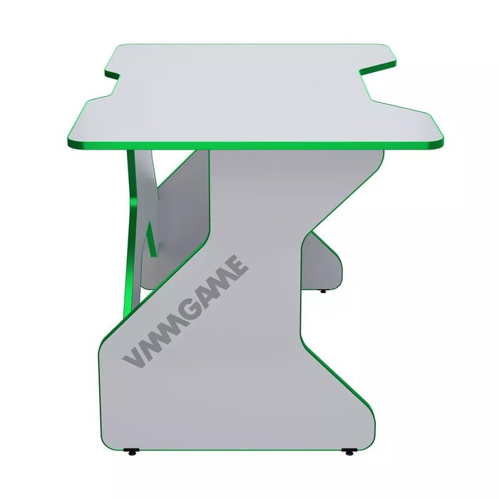Игровой компьютерный стол One бело-зеленого цвета - лучшие Письменные столы в INMYROOM