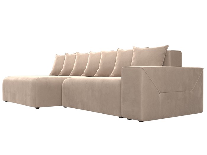 Угловой диван-кровать Кёльн бежевого цвета левый угол - купить Угловые диваны по цене 56999.0