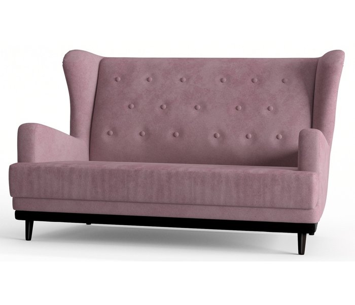Диван из велюра Лорд темно-розового цвета - купить Прямые диваны по цене 24590.0
