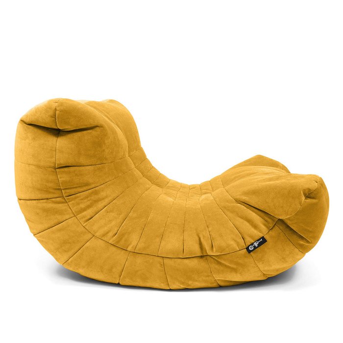 Бескаркасное кресло Кокон желтого цвета - купить Бескаркасная мебель по цене 10990.0
