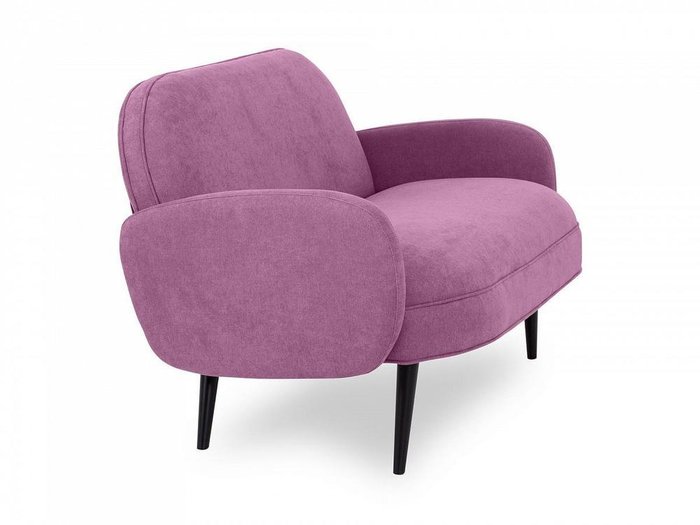 Диван Bordo пурпурного цвета с черными ножками - лучшие Прямые диваны в INMYROOM