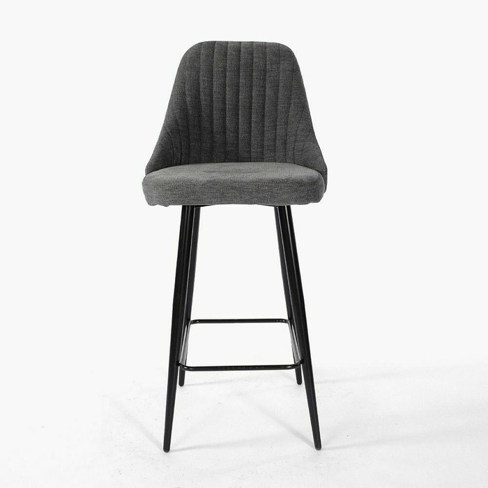 Стул барный Люцерн серо-черного цвета - купить Барные стулья по цене 9500.0