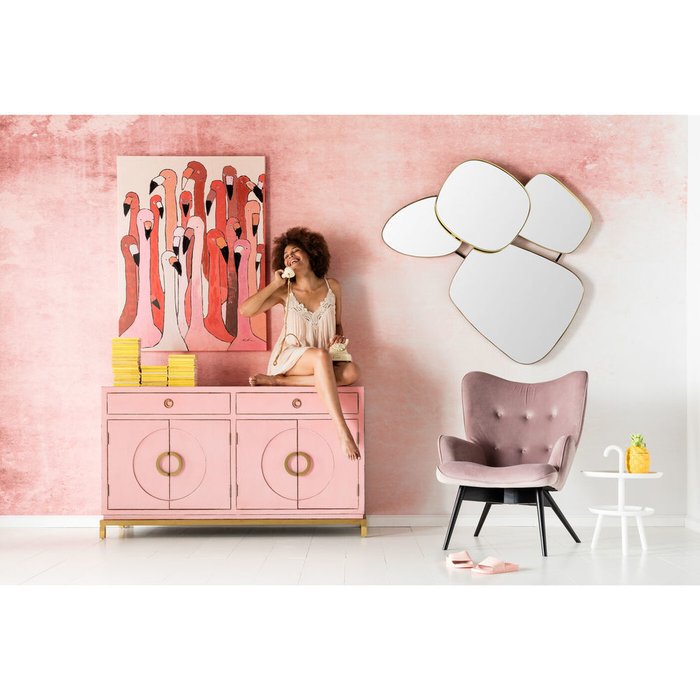 Кресло Vicky розового цвета - купить Интерьерные кресла по цене 43130.0