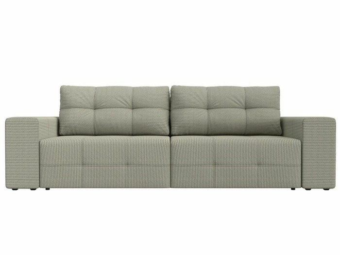 Прямой диван-кровать Перри серо-бежевого цвета - купить Прямые диваны по цене 55999.0