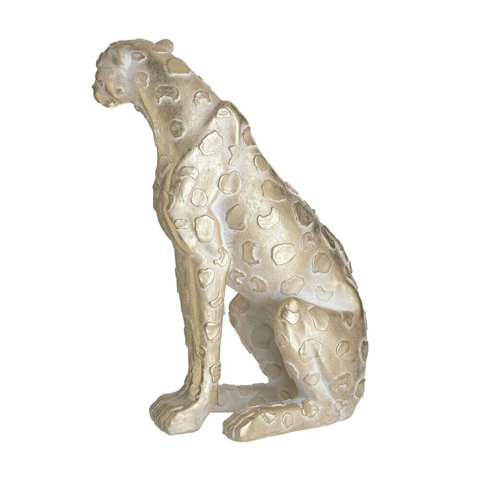 Декор настольный Леопард бело-золотого цвета - купить Фигуры и статуэтки по цене 6620.0
