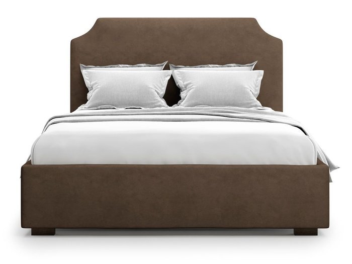 Кровать Izeo с подъемным механизмом 140х200 коричневого цвета