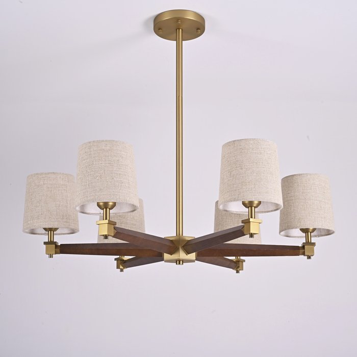 Люстра Jorgenson D85 Beige/Dark wood - купить Подвесные люстры по цене 70910.0 Люстра Jorgenson D85 Beige/Dark wood - купить Подвесные люстры по цене 70910.0