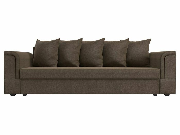 Диван-кровать Лига 005 коричневого цвета  - купить Прямые диваны по цене 29999.0