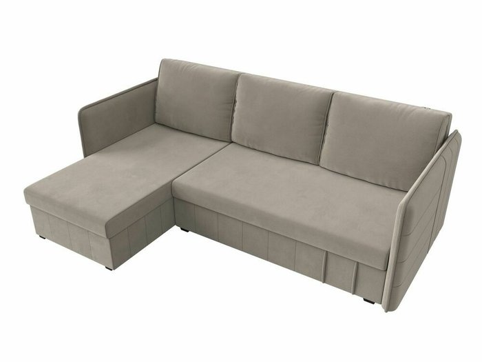 Угловой диван-кровать Слим бежевого цвета левый угол - лучшие Угловые диваны в INMYROOM