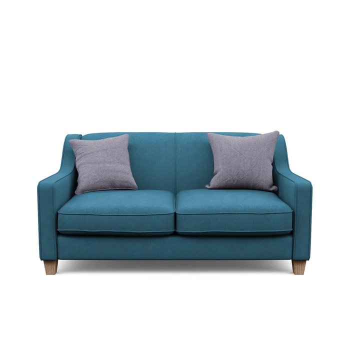 Двухместный диван Агата M синего цвета