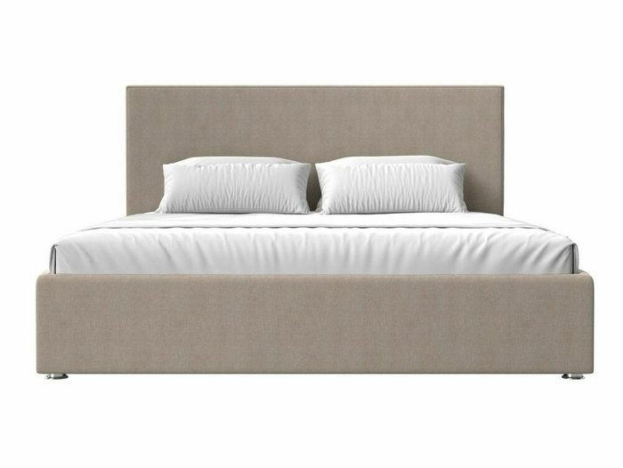 Кровать Кариба 180х200 бежевого цвета с подъемным механизмом - купить Кровати для спальни по цене 76999.0
