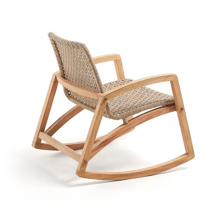 Кресло-качалка Taniska из массива дерева акация - лучшие Интерьерные кресла в INMYROOM