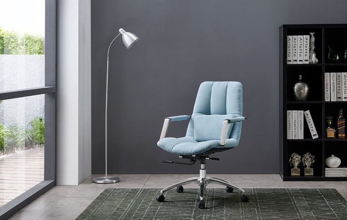 Кресло Taylor голубого цвета - купить Офисные кресла по цене 38317.0
