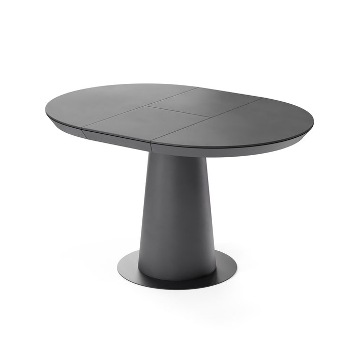 Раздвижной обеденный стол Зир из МДФ черного цвета - купить Обеденные столы по цене 152460.0