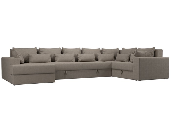Угловой диван-кровать Мэдисон бежевого цвета правый угол