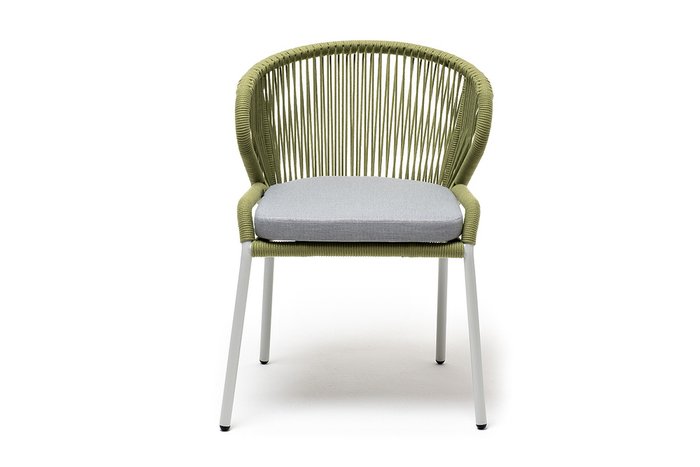 Плетеный стул Милан зелено-серого цвета - купить Садовые стулья по цене 24900.0