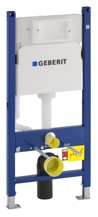 Система инсталляции для подвесных унитазов Geberit Duofix с кнопкой белого цвета  - лучшие Инсталляции для унитаза в INMYROOM