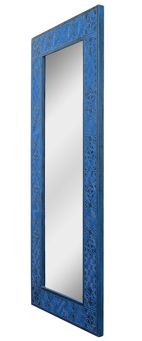Зеркало в раме Papua Dark Blue 60х140 - купить Настенные зеркала по цене 20900.0
