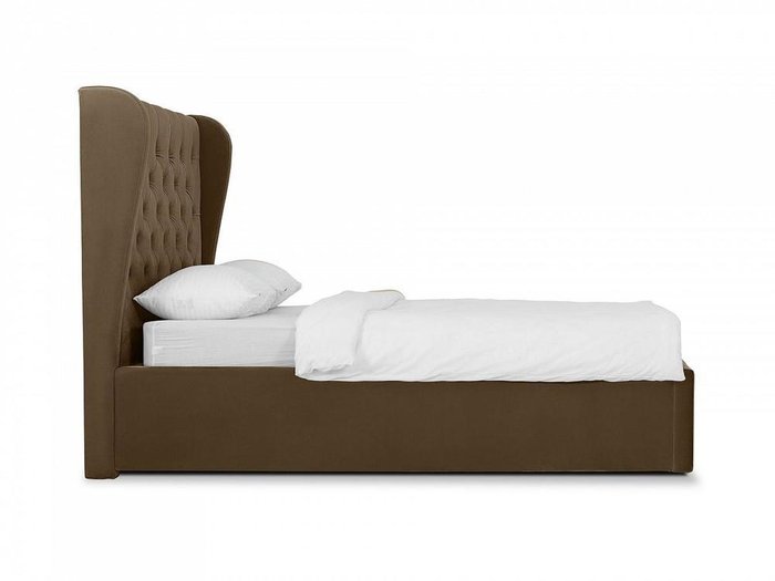 Кровать Jazz коричневого цвета 160х200 с подъемным механизмом - лучшие Кровати для спальни в INMYROOM