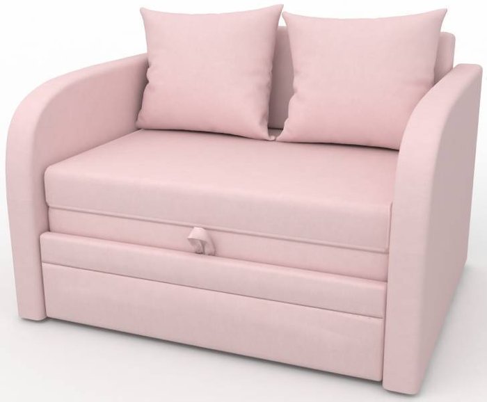 Детский диван-кровать Малыш розового цвета
