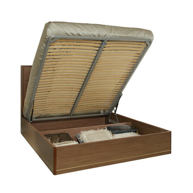 Кровать с подъемным механизмом Palmari 160х200 коричневого цвета - купить Кровати для спальни по цене 79836.0