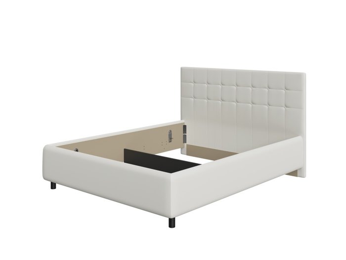 Кровать Como Veda 1 160х190 белого цвета (экокожа) - лучшие Кровати для спальни в INMYROOM