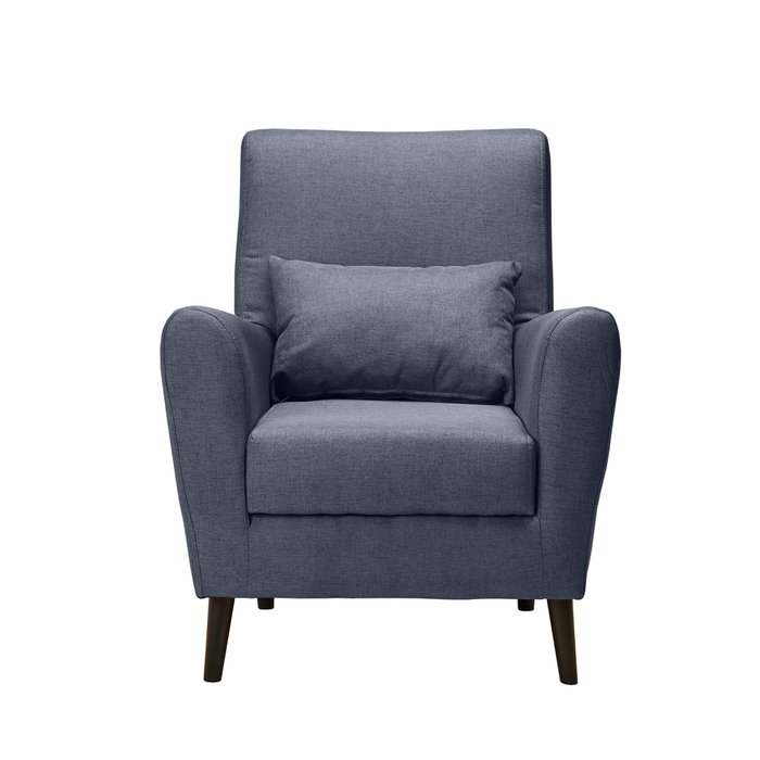 Кресло Либерти темно-синего цвета - купить Интерьерные кресла по цене 11680.0