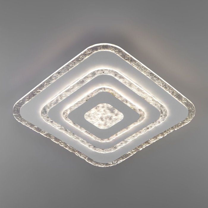 Потолочный светодиодный светильник с пультом управления 90211/1 белый Freeze - лучшие Потолочные светильники в INMYROOM