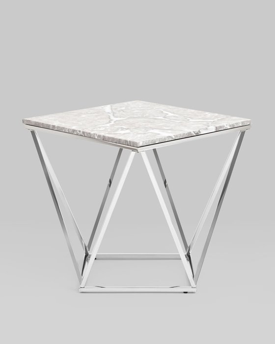 Кофейный столик Авалон серо-серебряного цвета - лучшие Кофейные столики в INMYROOM