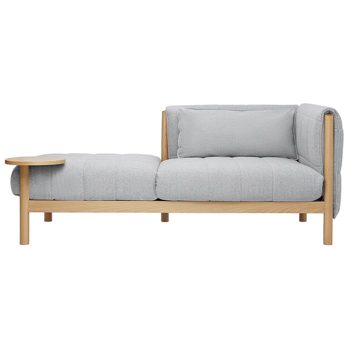 Кушетка-диван Noak светло-серого цвета - купить Кушетки по цене 117500