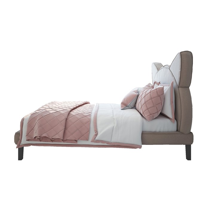 Кровать Kitty бежевого цвета 140х200  - купить Кровати для спальни по цене 99000.0
