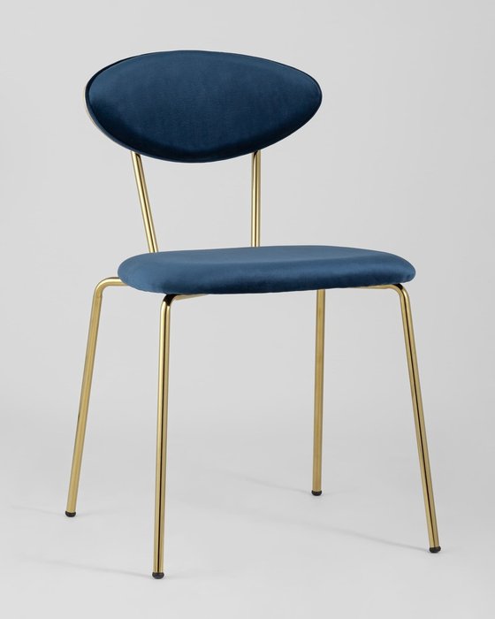 Стул Ники синего цвета - купить Обеденные стулья по цене 12840.0