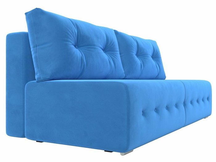 Прямой диван-кровать Лондон голубого цвета - лучшие Прямые диваны в INMYROOM