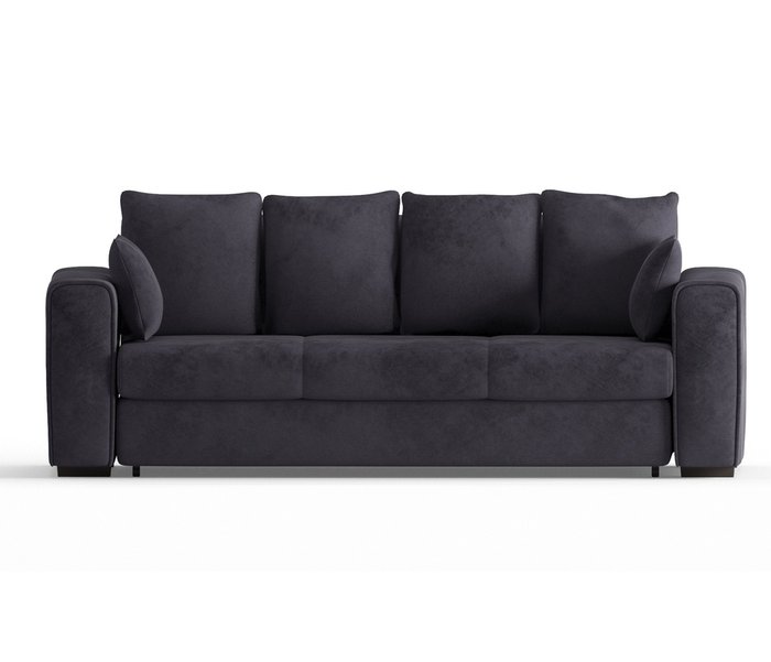 Диван-кровать Рошфор в обивке из велюра серого цвета - купить Прямые диваны по цене 44590.0
