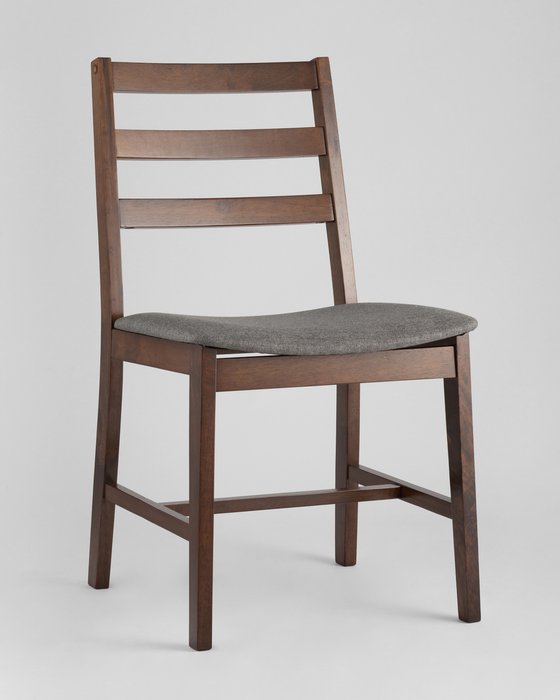 Стул обеденный Rollo с мягким сидением серого цвета - лучшие Обеденные стулья в INMYROOM