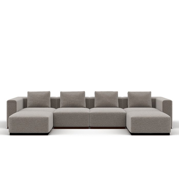 Угловой модульный диван Vittoria бежевого цвета - купить Угловые диваны по цене 525000.0