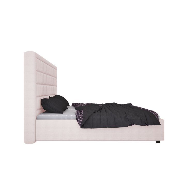 Кровать Elizabeth Велюр Пыльная роза 140х200 - лучшие Кровати для спальни в INMYROOM