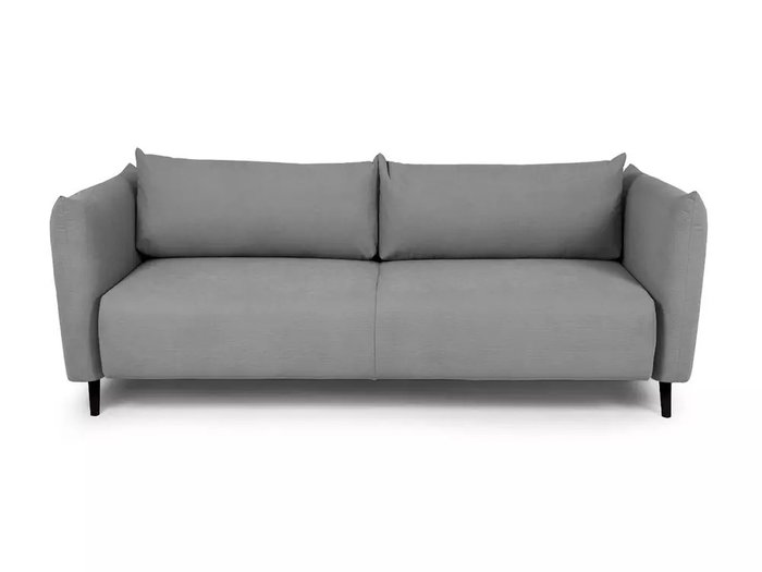 Диван-кровать Menfi серого цвета с черными ножками - купить Прямые диваны по цене 111960.0