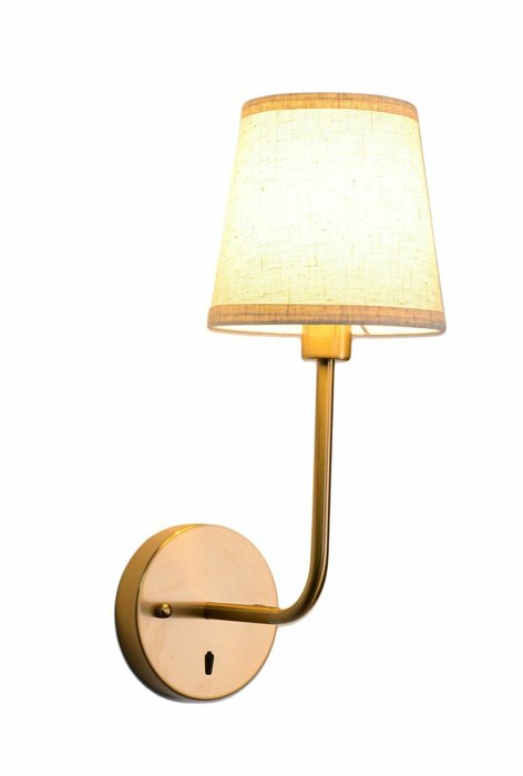 Настенный светильник Dolce бронзового-бежевого цвета  - купить Бра и настенные светильники по цене 6350.0