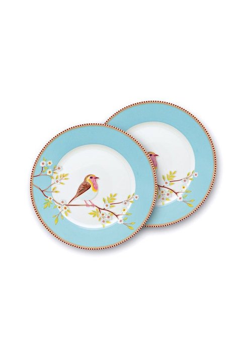 Набор из двух тарелок Early bird голубого цвета