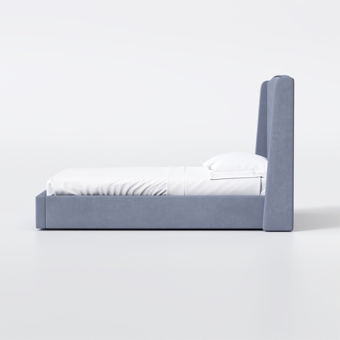 Кровать Lambro 160х200 серого цвета с подъемным механизмом - лучшие Кровати для спальни в INMYROOM