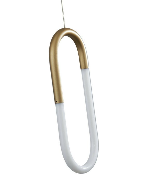 Подвесной светодиодный светильник Канто бело-золотого цвета - лучшие Подвесные светильники в INMYROOM