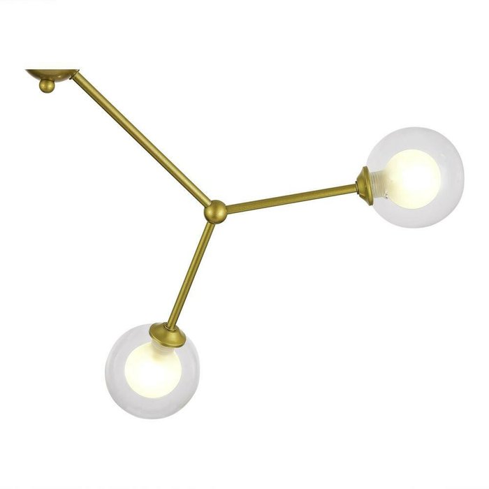 Светильник подвесной Золотистый/Прозрачный, Белый G9 4*5W ARCUS - лучшие Подвесные люстры в INMYROOM
