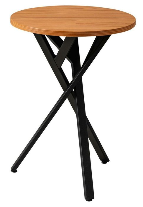 Стол кофейный Flora черно-коричневого цвета