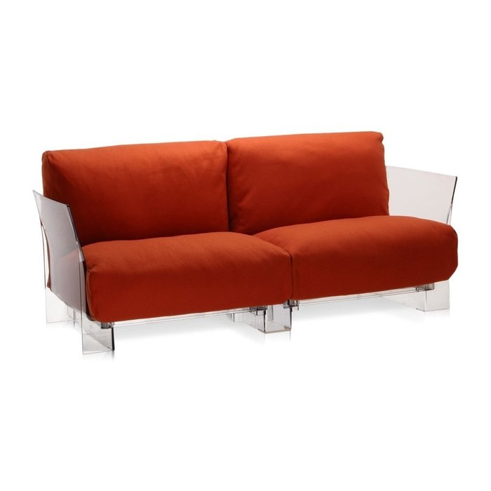 Диван Pop двухместный оранжевого цвета - купить Прямые диваны по цене 261261.0