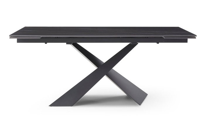 Раздвижной обеденный стол Savoy черного цвета - купить Обеденные столы по цене 133620.0