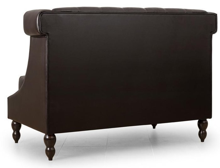 Диван прямой Мельбурн Barrister Sofa темно-коричневого цвета - лучшие Прямые диваны в INMYROOM