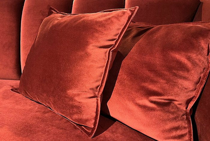 Диван-кровать Marsele бордового цвета - купить Прямые диваны по цене 164985.0