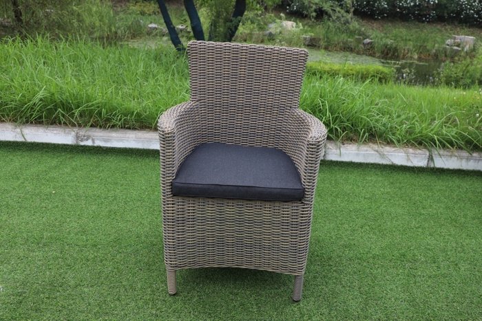 Садовое кресло Saint-Martin серо-коричневого цвета - лучшие Садовые кресла в INMYROOM