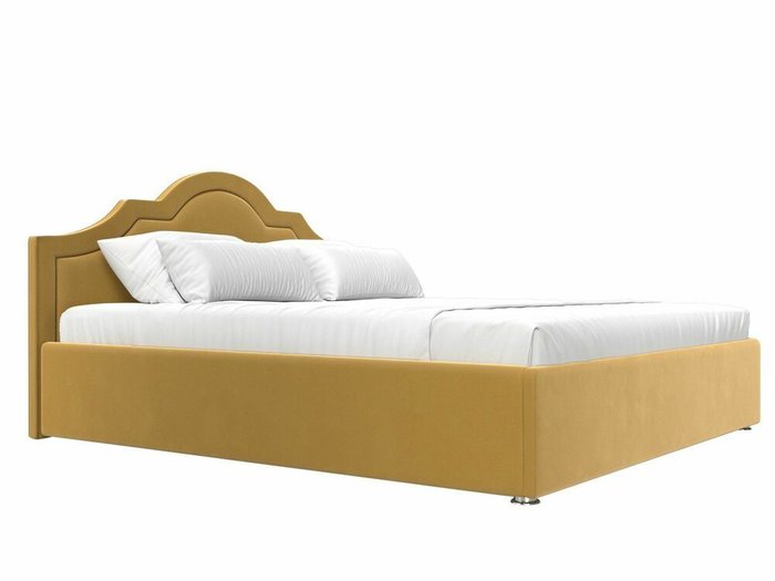 Кровать Афина 180х200 желтого цвета с подъемным механизмом - лучшие Кровати для спальни в INMYROOM